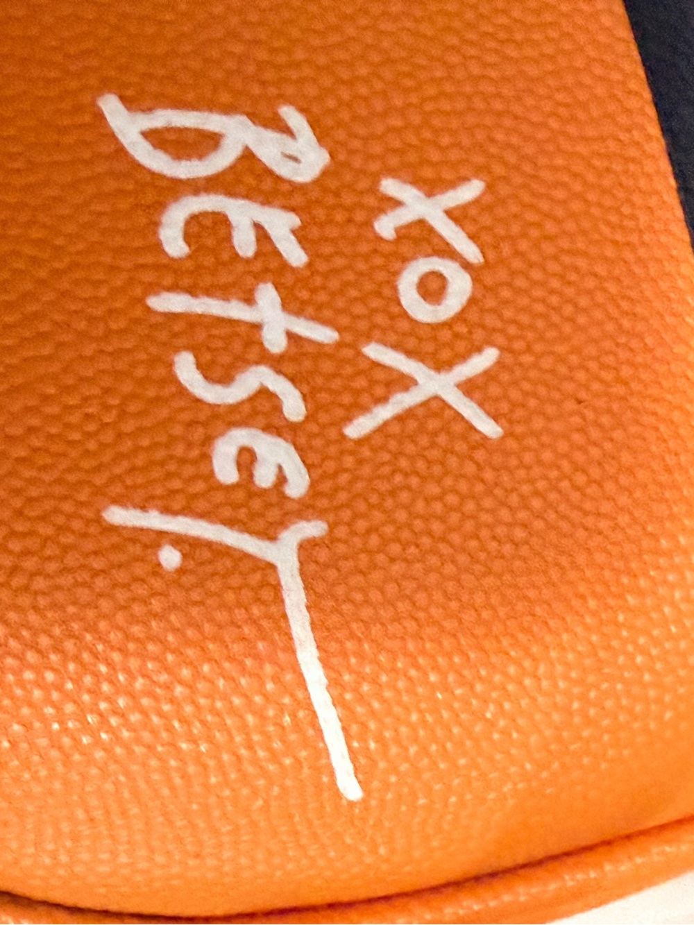 Betsey Johnson Orange Basketball Crossbody Bag - Picture 5 of 7